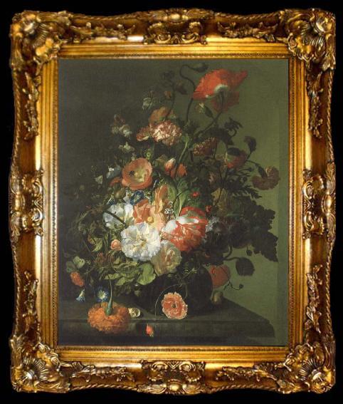 framed  unknow artist flowers, ta009-2